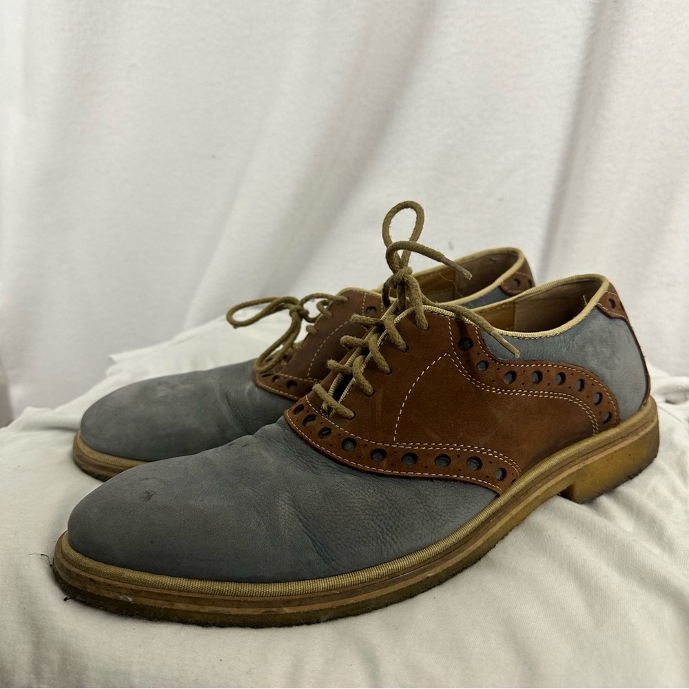 Johnston & Murphy Wagner Saddle Oxfords Leather Blue Mens‎ 9.5